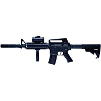 Schmeisser AR-15 &lt-0- 5 julios AEG-System- rifle Airsoft calibre 6 mm- negro- 84 cm